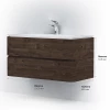 База под раковину Am Pm Sensation подвесная табачный дуб M30FHX1002TF 100 см