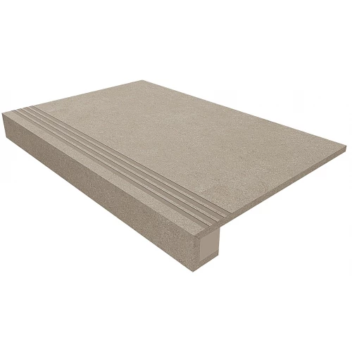 Комплект Estima Terra Ступень TE01 33x120 неполированная прямоугольная бортик с насечками Подступенок 14,5x120 36836