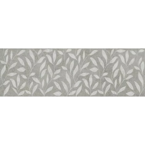 Плитка настенная Primavera Talisman Flora Decor 14 NG матовая серая DNG19-14 90х30 см