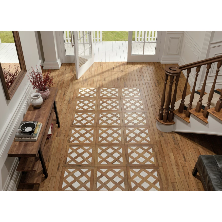 Плитка напольная Peronda FS Forest Mix матовая бело-коричневая 0100338321 45x45 см