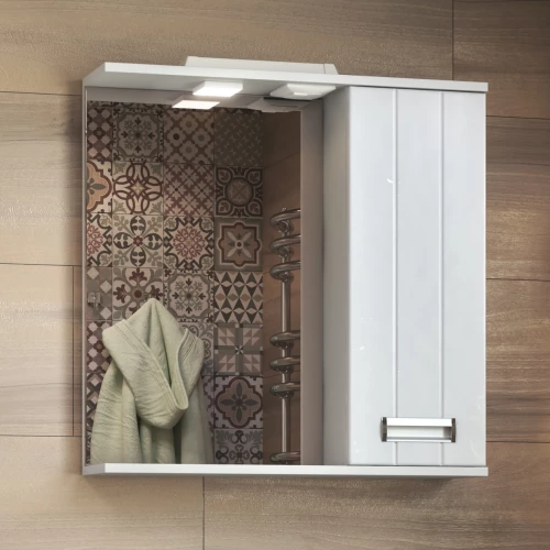 Зеркало шкаф Vigo Diana 700 навесной правый со спотом z.DIA.70.R.El 70x70 см