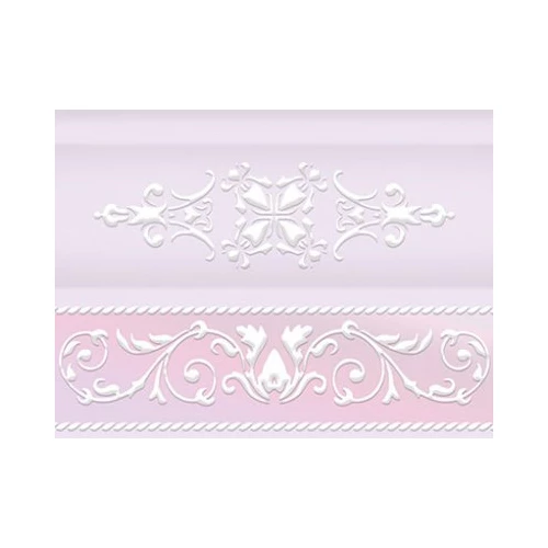 Бордюр объемный 1721 Ceramique Imperiale Ирисы 13-01-1-10-43-57-314-0 сиреневый 15х20 см