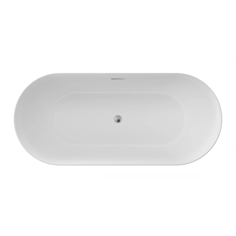 Ванна акриловая Azario Kenston свободностоящая в комплекте с сифоном и металлической рамой KEN17080 170х80х60 см