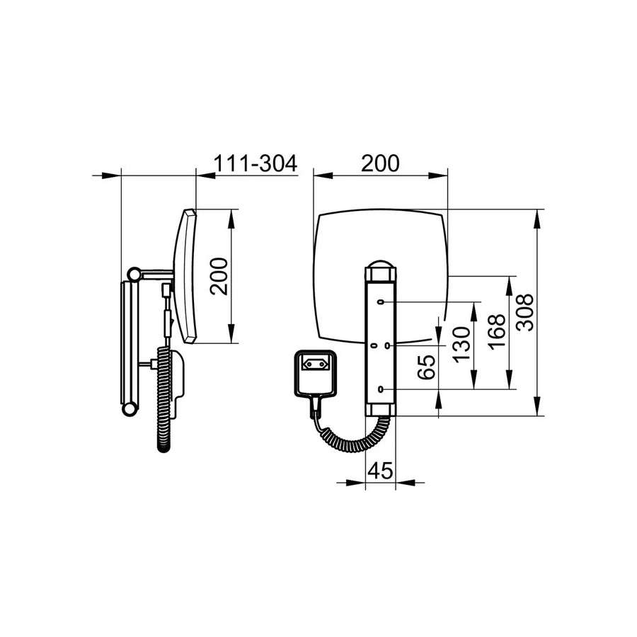 Косметическое зеркало Keuco iLook move 17613019001
