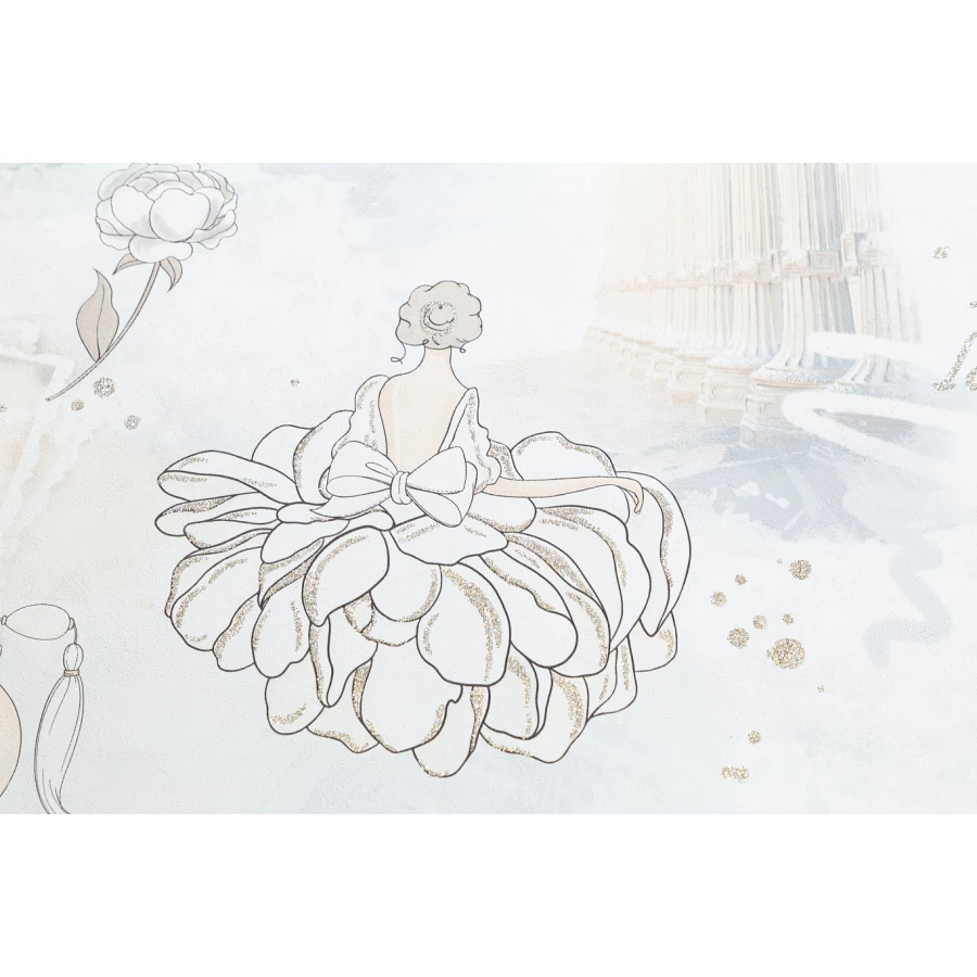 Обои флизелиновые Palitra Home HomeColor Ballet бежевые HC71905-41 1,06х10,05 м