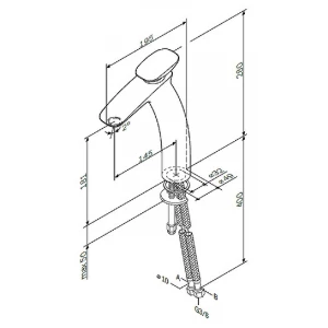 Смеситель для раковины Am Pm Spirit V2.0 высокий F70A92000
