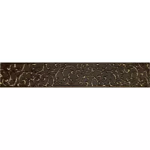 Бордюр Lasselsberger Ceramics Анастасия орнамент шоколад 1504-0133 45х7,5 