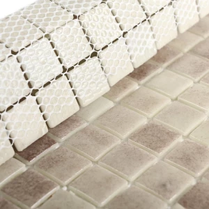 Мозаика Bonaparte Стеклянная мозаика Atlantis Grey 24х24 глянцевая серая 31,5х31,5 см