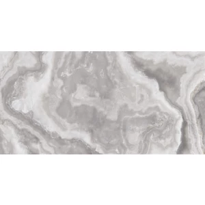 Керамогранит Realistik Bridgetown Polished Silver Carving глянцевый серый 120х60 см