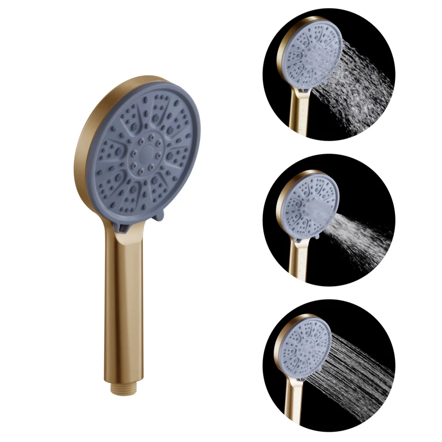 Лейка ручная Fashun душевая круглая бронза серый A019-21