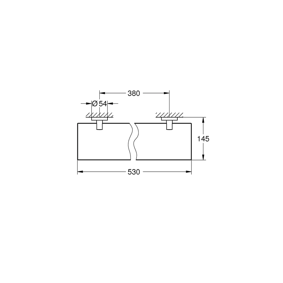 Полочка стеклянная Grohe Essentials 40799001