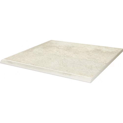 Ступень прямая из керамогранита Ceramika Paradyz Сcандиано Беиге / Scandiano Beige матовая бежевая 30x30 см