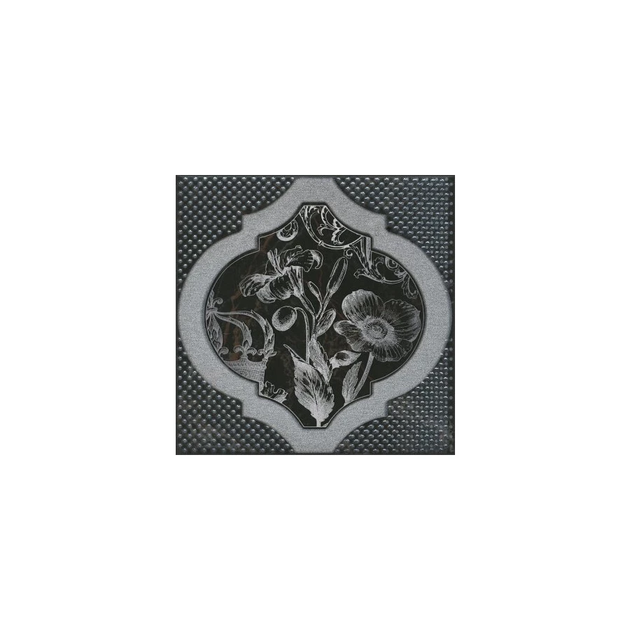 Декор Kerama Marazzi Фрагонар черный HGD\B263\17052 15х15 см