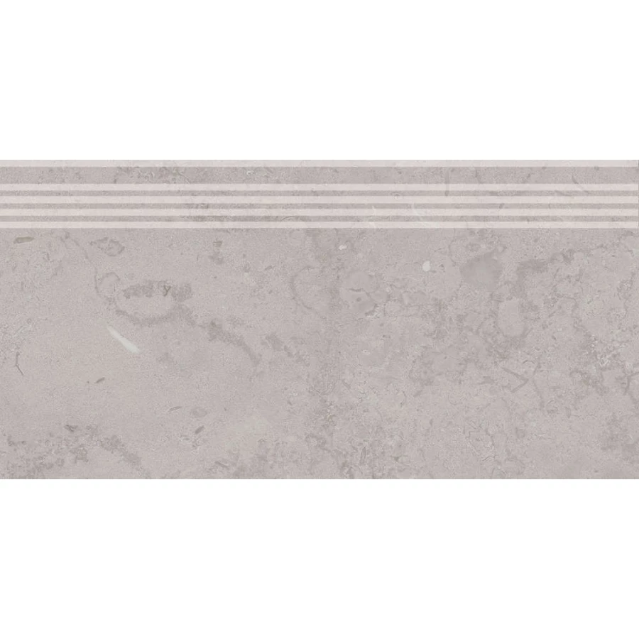 Ступень из керамогранита Kerama Marazzi Про Лаймстоун матовая серая DD205220R/GR 60х30 см