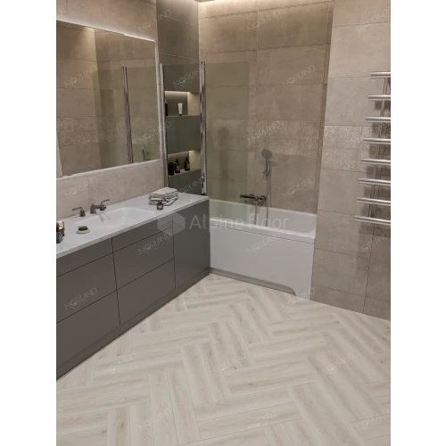 Каменный SPC ламинат Alpine Floor Norland Lagom Parquet Vakker 1033-1 34 класс 3.5 мм 2.25 кв.м 60х12.5 см