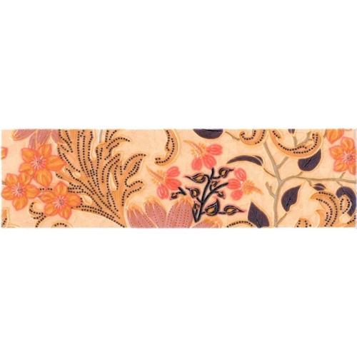 Плитка настенная Kerama Marazzi Моррис Бордюр глянцевый оранжевый AC245/8228 20х5,7 см