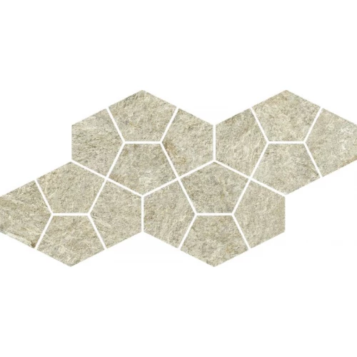 Мозаика Italon Магма Минерал Призм матовая бежевая 620110000245 41,3х20,5 см