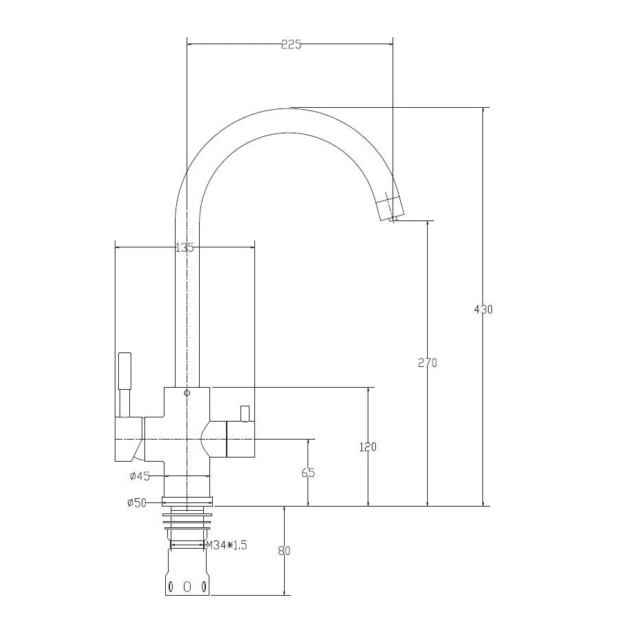 Смеситель для кухонной мойки Esko K22 K22
