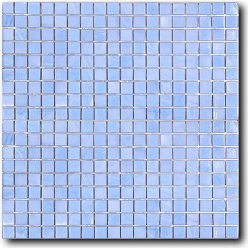 Стеклянная мозаика Art&Natura Classic Glass сетка 15х15 глянцевая голубая sophie2 29,5х29,5 см