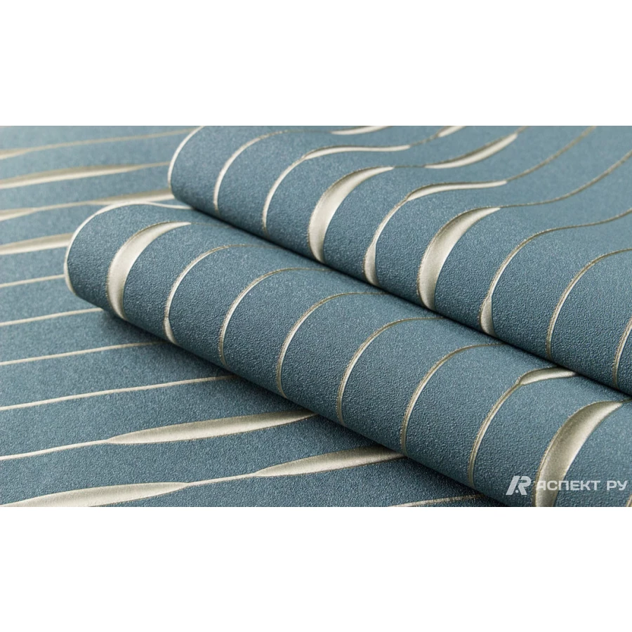 Обои флизелиновые Аспект Deluxe Гарвард зеленый 70569-76 1,06х10,05 м