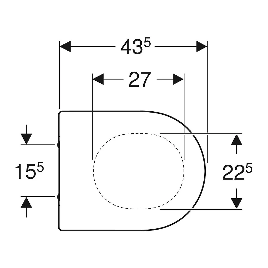 Крышка-сиденье для унитаза Geberit Acanto 500.604.01.2