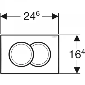 Смывная клавиша Geberit Delta 01 для двойного смыва Альпийский белый 115.107.11.1