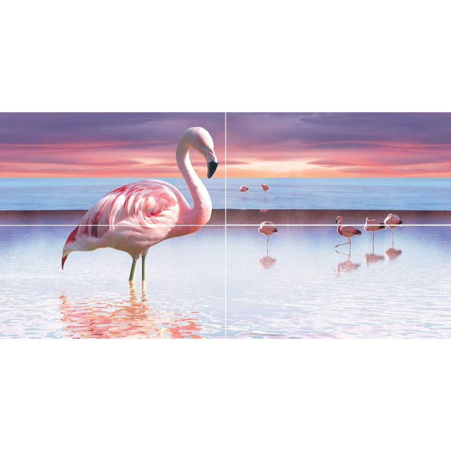 Панно Ceramica Classic Flamingo 50x100