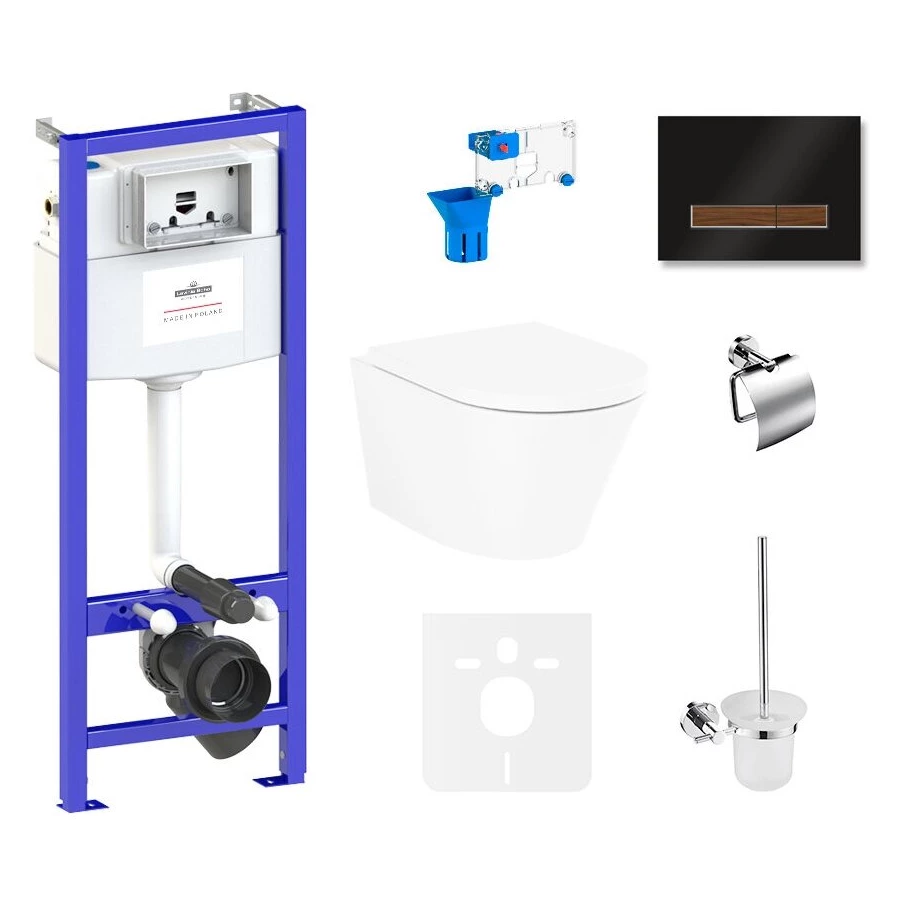 Унитаз Lavinia Boho Relfix Biore Compacto Rimless 75110348 (комплект 9 в 1)