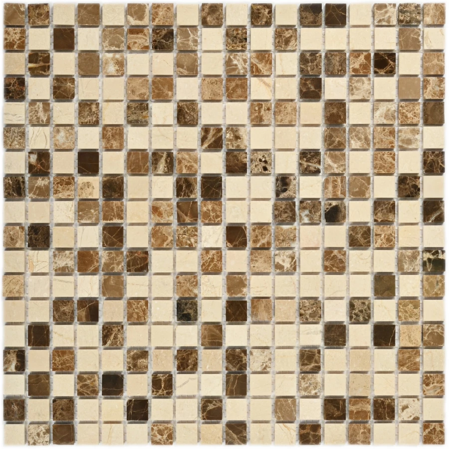 Мозаика Bonaparte Каменная мозаика Elite 15х15 матовая бежевая 30,5х30,5 см
