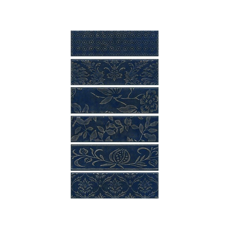 Панно Kerama Marazzi Кампьелло синий (компл. из 6-ти шт.) 51x28,5 см