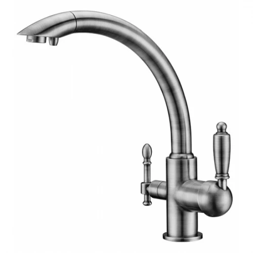 Смеситель для кухонной мойки Kaiser Vincent 31244-2 серебро