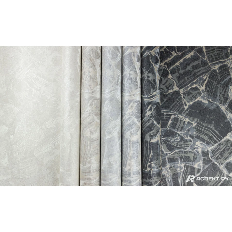 Обои флизелиновые Аспект Магна серые 70643-14 1,06х10,05 м