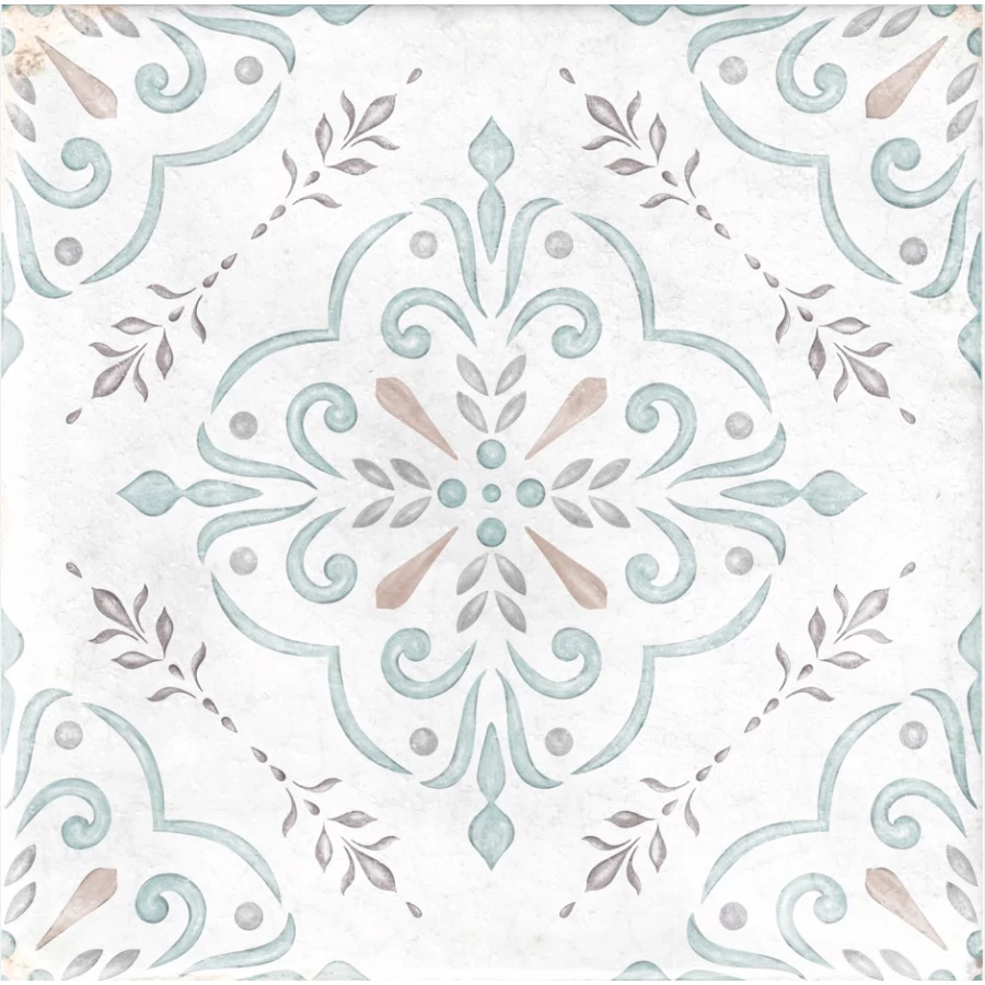 Керамогранит Nanda Tiles Адина Ноа / Adina Noah глянцевая белый 15x15 см