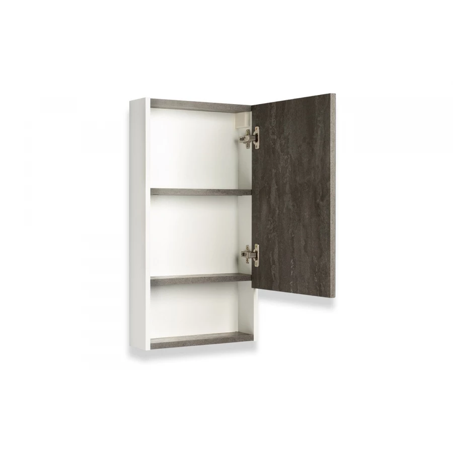 Зеркальный шкаф Runo Бари 40 железный камень 00-00001384 40x65 см