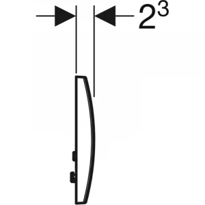 Смывная клавиша Geberit Delta 30 для двойного смыва Альпийский белый 115.137.11.1