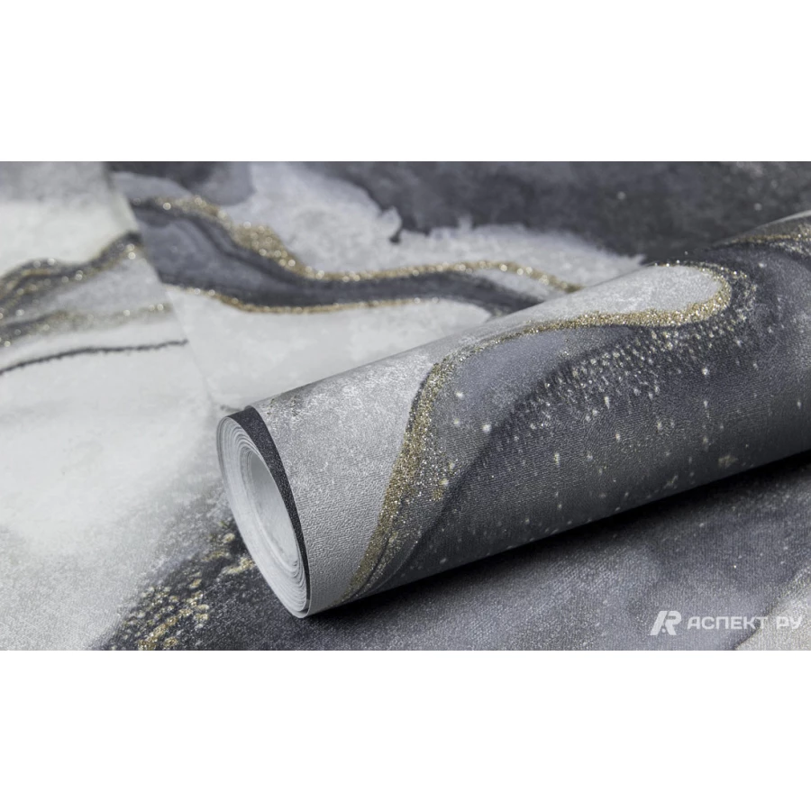 Обои флизелиновые Аспект Линдси серый 70588-46 1,06х10,05 м