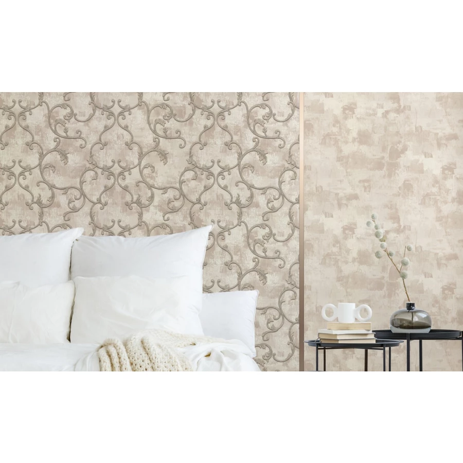 Обои флизелиновые Аспект Ницца бежевые 70331-28 1,06х10,05 м