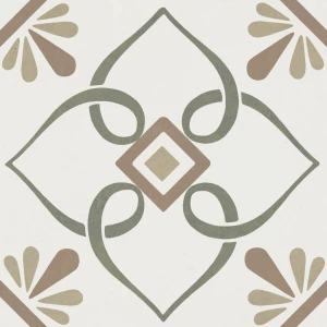 Керамогранит Harmony Peronda Provenza Green Petals матовый многоцветный 3386037790 22,3х22,3 см