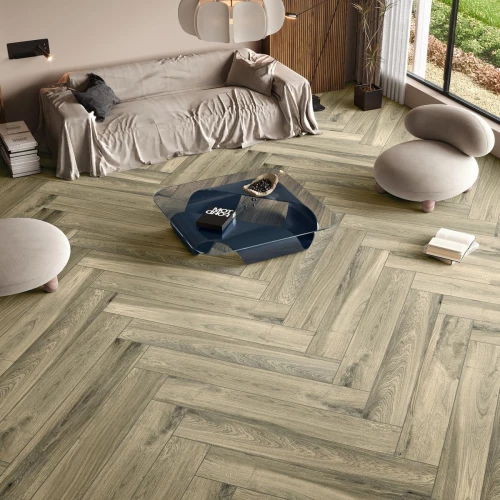 Керамогранит Neodom Wood Collection Taiga Natural Matt Shape матовый коричневый N12055 120х20 см