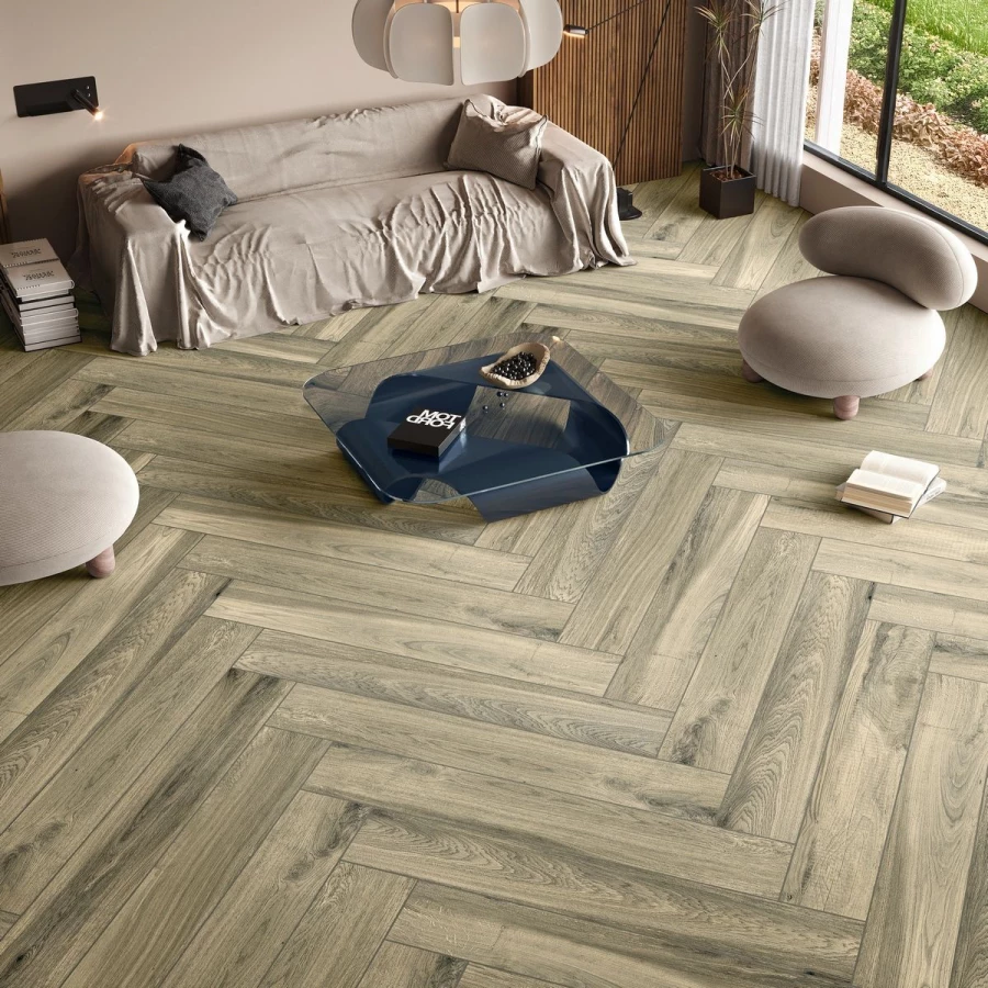 Керамогранит Neodom Wood Collection Taiga Natural Matt Shape матовый коричневый N12055 120х20 см