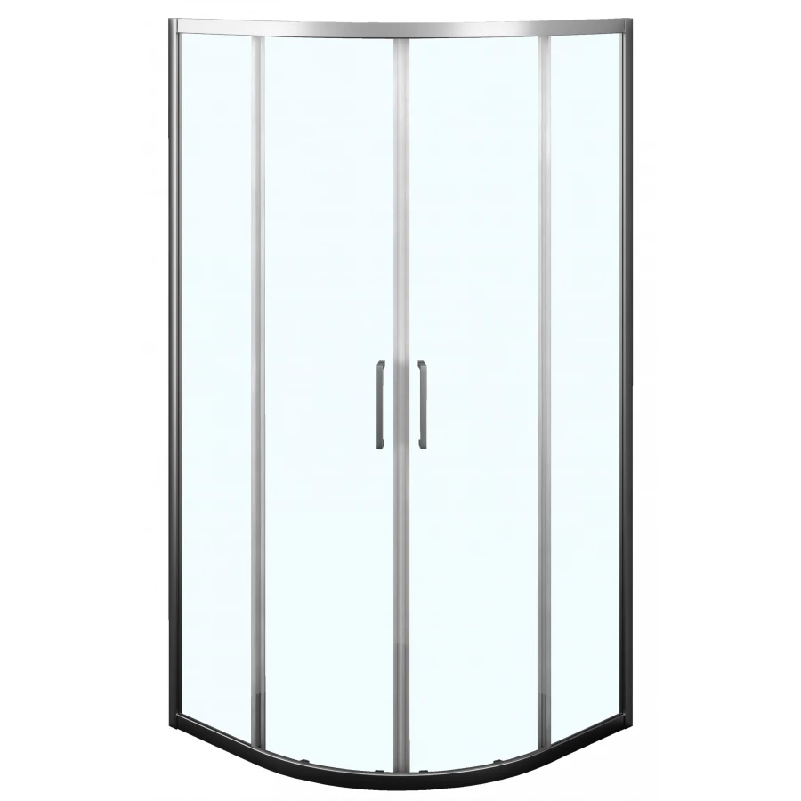 Душевое ограждение Azario Ostin хром прозрачное стекло 6мм AZ-121 S А 90х90х195 см