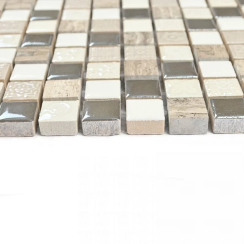 Мозаика Bonaparte Керамическая мозаика Smoke 15х15 серая 30х30 см