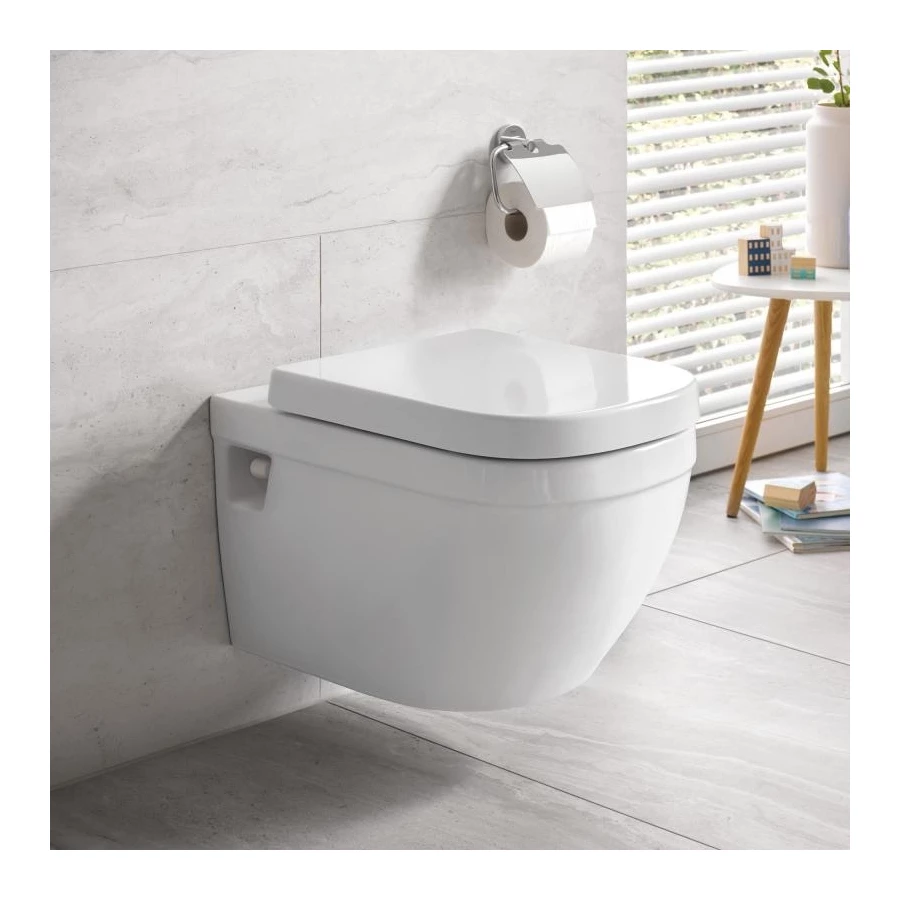 Унитаз подвесной Grohe Euro Ceramic с горизонтальным выпуском, безободковый, без сиденья 39538000