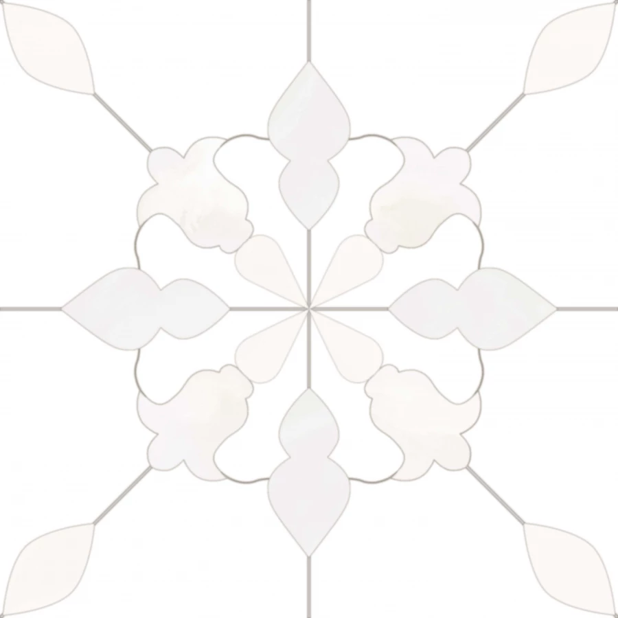 Керамогранит Monopole Aramis White матовый белый 18,7x18,7 см