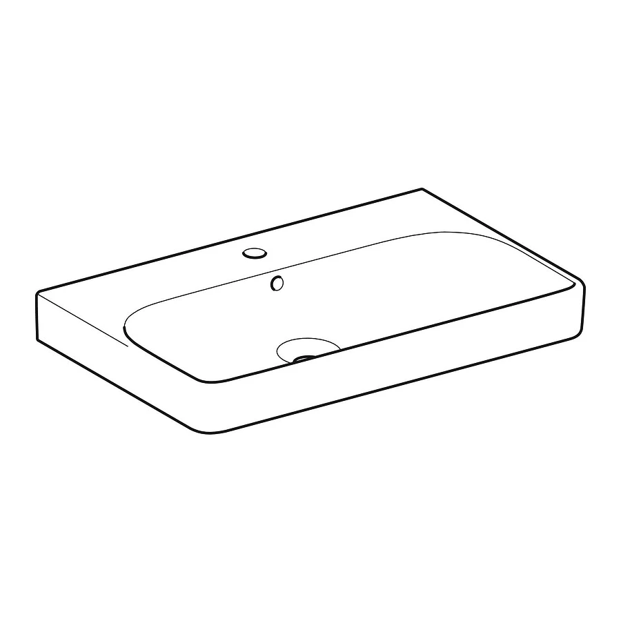 Раковина Geberit Smyle Square 500.251.01.1 90x48 см