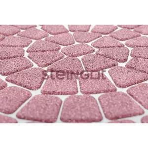 Тротуарная плитка Steingot Классика круговая "Rosa Sardo" розовый 60 мм