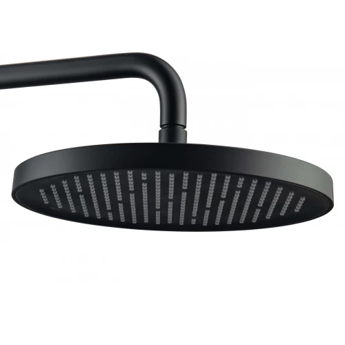 Верхний душ настенный Aquatek матовый черный AQ2080MB 260 мм
