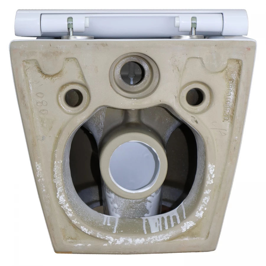 Унитаз подвесной Azario Geno безободковый с ультратонким сиденьем микролифт AZ2196D 49x36x36 см