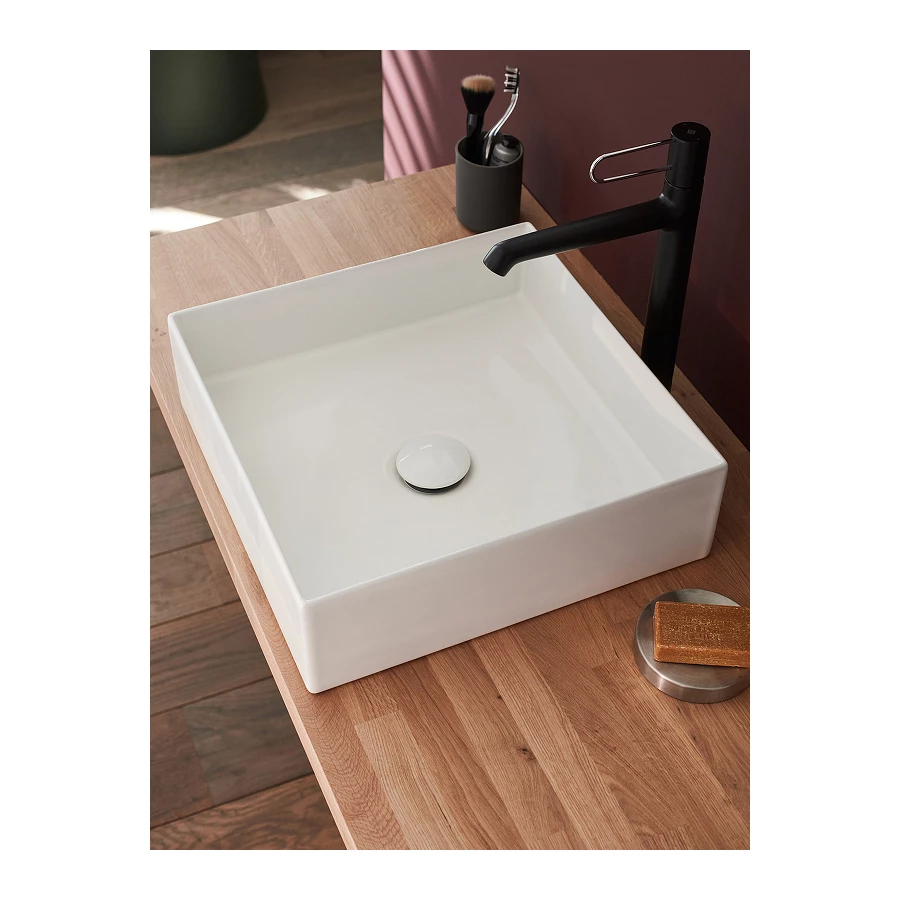 Накладная раковина Jacob Delafon Delta Pure тонкая керамика E90011-0 39*39 см