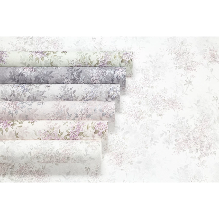 Обои флизелиновые Palitra Life Nancy серые PL71889-25 1,06х10,05 м